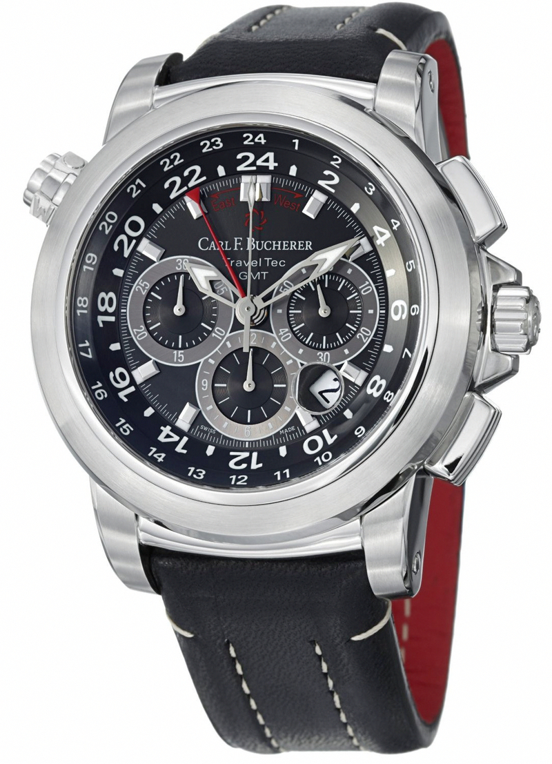 Carl-F.-Bucherer-Patravi-TravelTech Mens Watches Black Dial Automatic 46MM 00.10620.08.33.01 Watch
