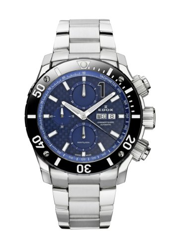 AAA 1:1 Replica Edox Mens Watches Blue Dial Automatic 45MM 01115.3.BUIN Watch