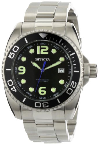 AAA 1:1 Replica Invicta Mens Watches Black Dial Swiss Quartz 0480 Watch