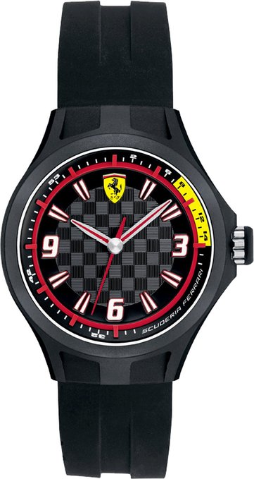 AAA 1:1 Replica Scuderia-Ferrari-Pit-Crew Mens Watches Black Dial Quartz 38MM 0820001 Watch