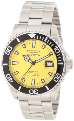 AAA 1:1 Replica Invicta Mens Watches Yellow Dial Automatic 43MM 0999 Watch