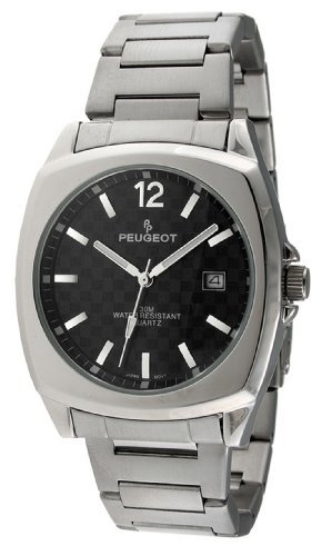 AAA 1:1 Replica Peugeot Mens Watches Black Dial Japanese Quartz 35MM 1001BK Watch