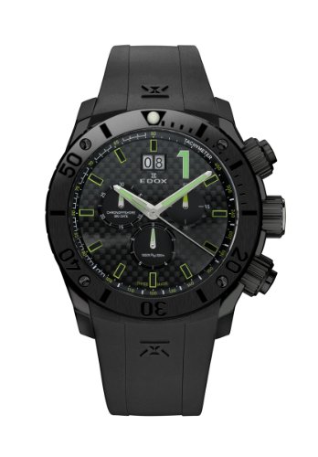 AAA 1:1 Replica Edox Mens Watches Black Dial Quartz 46MM 10020.37N.NV Watch