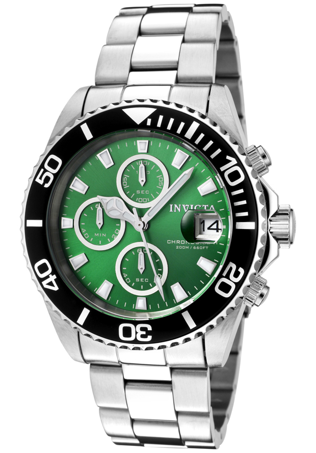 AAA 1:1 Replica Invicta-Pro-Diver Mens Watches Green Dial Quartz 43MM 1005_Invicta Watch