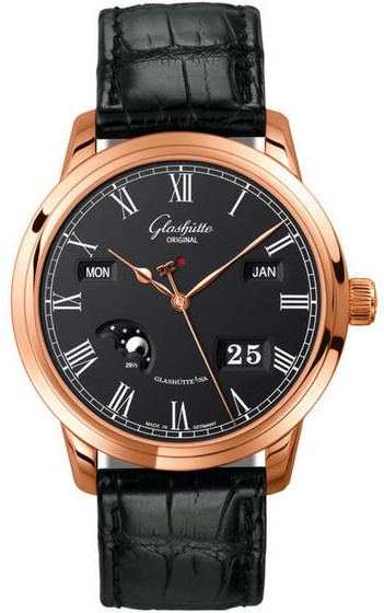 AAA 1:1 Replica Glashutte-Original-Quintessentials Mens Watches Black Dial Automatic 40.1MM 100-02-25-05-05 Watch