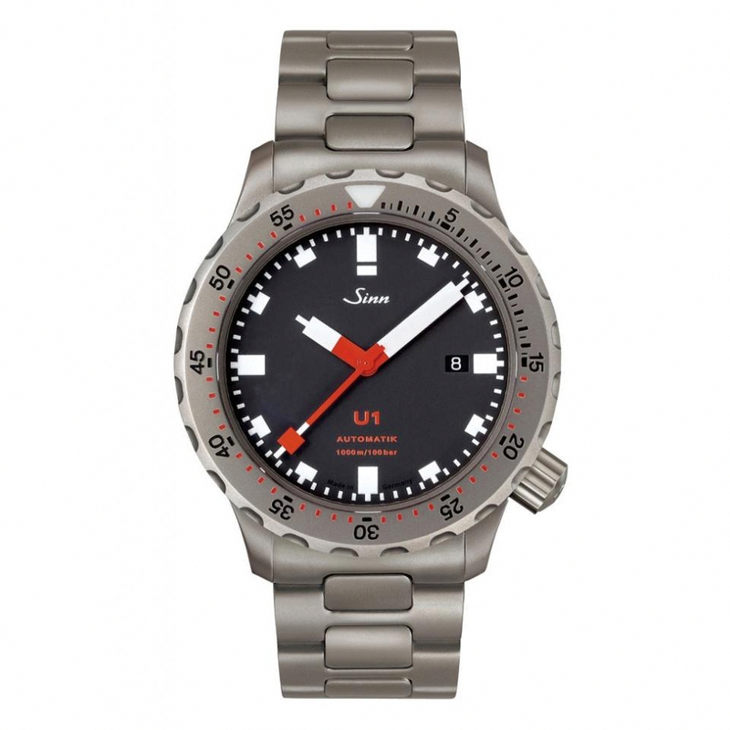 AAA 1:1 Replica Sinn-U1 Mens Watches Black Dial Automatic 44MM 1010.010.U1.Metal.Steel Watch