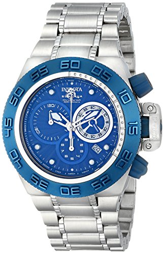 AAA 1:1 Replica Invicta Mens Watches Blue Dial Swiss Quartz 45MM 10150 Watch