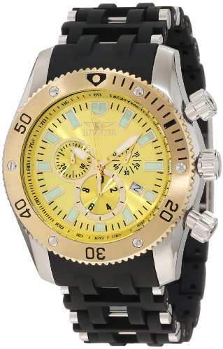 AAA 1:1 Replica Invicta Mens Watches Yellow Dial Swiss Quartz 50MM 10253 Watch