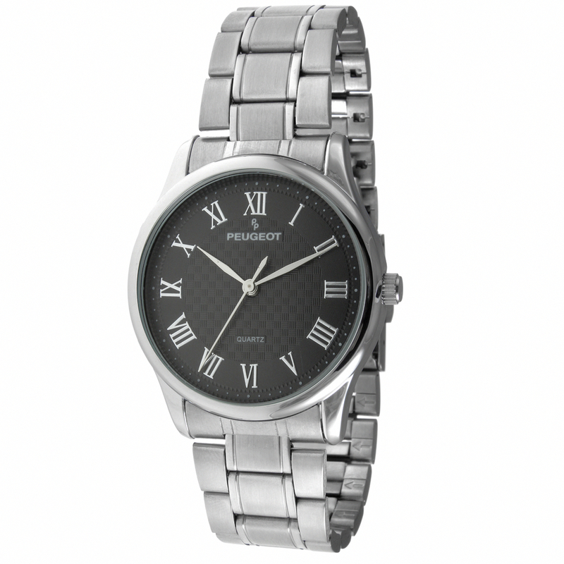 AAA 1:1 Replica Peugeot Mens Watches Black Dial Quartz 38MM 1027BK Watch