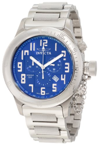 AAA 1:1 Replica Invicta Mens Watches Blue Dial Swiss Quartz 52MM 10551 Watch