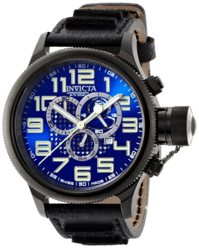 AAA 1:1 Replica Invicta Mens Watches Blue Dial Swiss Quartz 52MM 10557 Watch