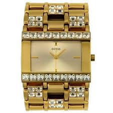 AAA 1:1 Replica Guess Ladies Watches Gold Dial Japanese Quartz 32MM 10591L Watch