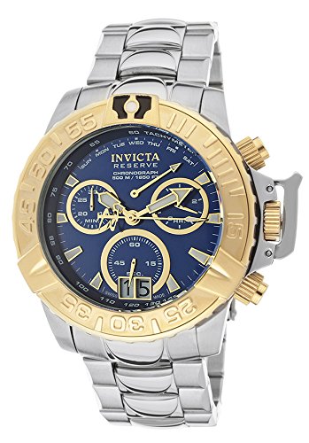 AAA 1:1 Replica Invicta Mens Watches Blue Dial Swiss Quartz 47MM 10647 Watch