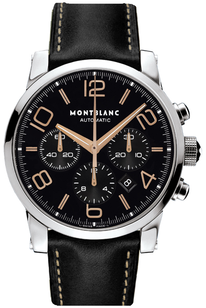 AAA 1:1 Replica MontBlanc-Timewalker Mens Watches Black Dial Automatic 43MM 106582 Watch
