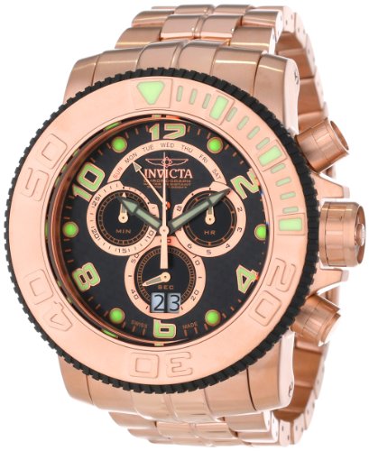 AAA 1:1 Replica Invicta Mens Watches Black Dial Swiss Quartz 58MM 10764 Watch