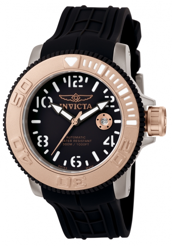 AAA 1:1 Replica Invicta Mens Watches Black Dial Automatic 50MM 1080 Watch