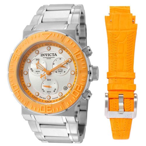 AAA 1:1 Replica Invicta Mens Watches Silver Dial Swiss Quartz 46MM 10929 Watch