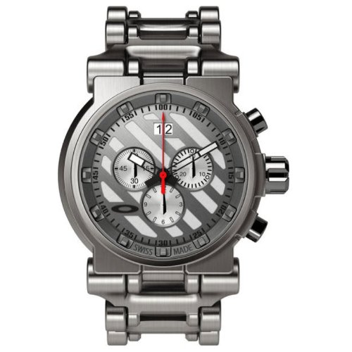 AAA 1:1 Replica Oakley Mens Watches Gray Dial Swiss Quartz 46MM 10-046 Watch