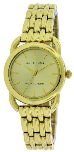 AAA 1:1 Replica Anne-Klein Ladies Watches Gold Dial Quartz 10-1364CHGB Watch