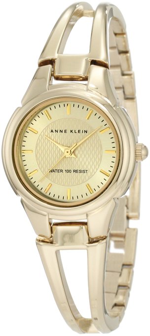 AAA 1:1 Replica Anne-Klein Ladies Watches Gold Dial Quartz 27MM 10-9816CHGB Watch