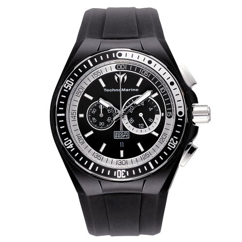 AAA 1:1 Replica Technomarine Mens Watches Black Dial Quartz 45MM 110018 Watch
