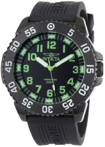 AAA 1:1 Replica Invicta Mens Watches Black Dial Swiss Quartz 1102 Watch