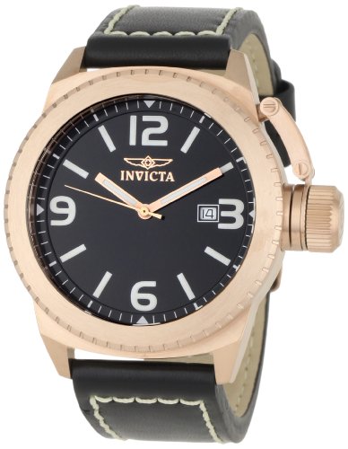 AAA 1:1 Replica Invicta Mens Watches Black Dial Swiss Quartz 46MM 1112 Watch