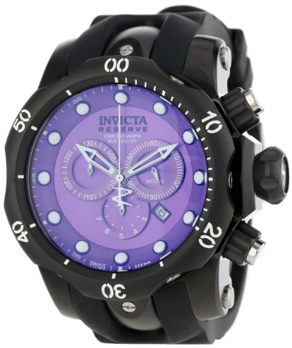 AAA 1:1 Replica Invicta Mens Watches Purple Dial Swiss Quartz 52MM 11157 Watch