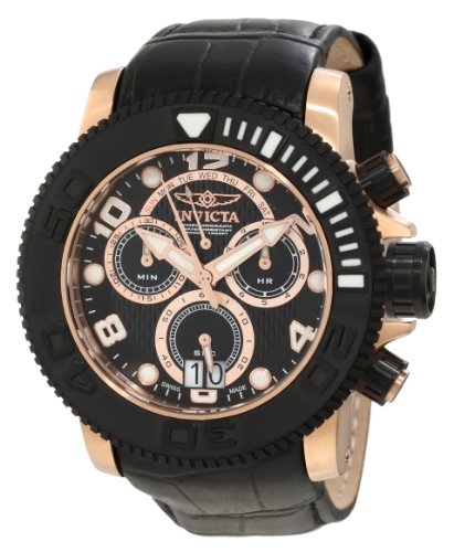 AAA 1:1 Replica Invicta Mens Watches Black Dial Swiss Quartz 52MM 11168 Watch