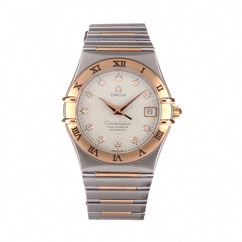 AAA 1:1 Replica Omega-Constellation-Series Mens Watches Silver Dial Automatic Self-wind 35.5MM 111.20.36.20.52.001 Watch