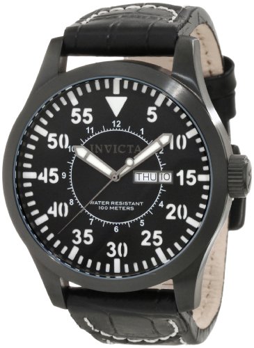 AAA 1:1 Replica Invicta Mens Watches Black Dial Quartz 48MM 11206 Watch