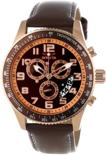 AAA 1:1 Replica Invicta Mens Watches Brown Dial Swiss Quartz 45MM 11271 Watch