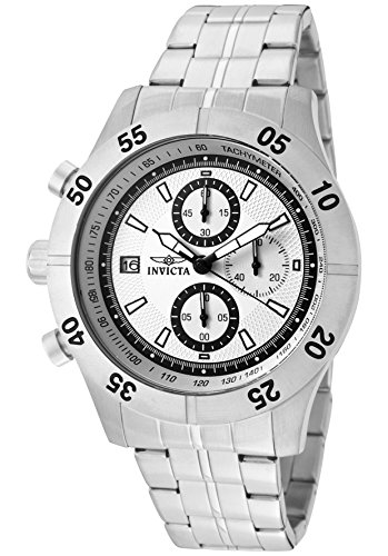 AAA 1:1 Replica Invicta Mens Watches Silver Dial Japanese Quartz 46MM 11274 Watch