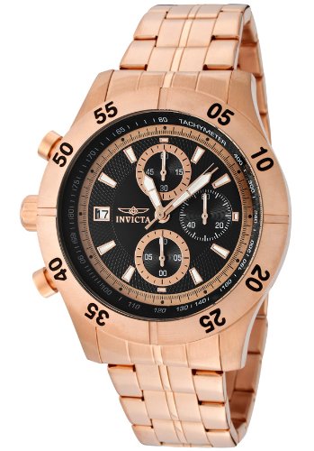 AAA 1:1 Replica Invicta Mens Watches Black Dial Japanese Quartz 45MM 11278 Watch