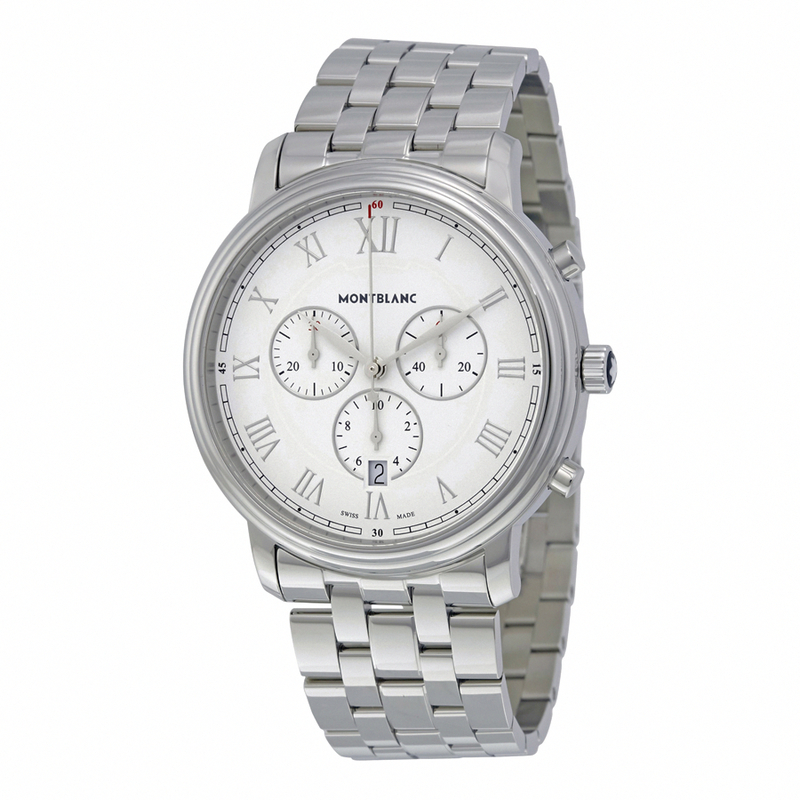 AAA 1:1 Replica MontBlanc-Tradition Mens Watches White Dial Quartz 43MM 114340 Watch