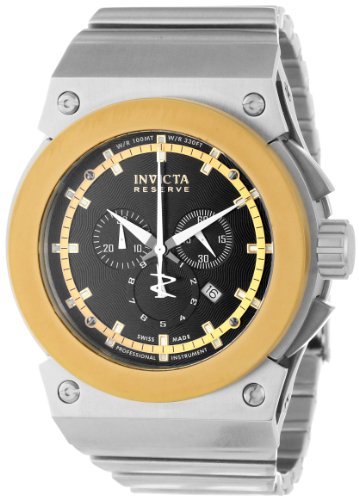 AAA 1:1 Replica Invicta Mens Watches Black Dial Swiss Quartz 48MM 11592 Watch