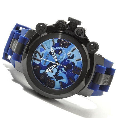 AAA 1:1 Replica Invicta Mens Watches Blue Dial Swiss Quartz 50MM 11675 Watch