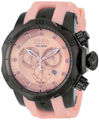 AAA 1:1 Replica Invicta Mens Watches Pink Dial Swiss Quartz 51MM 11965 Watch