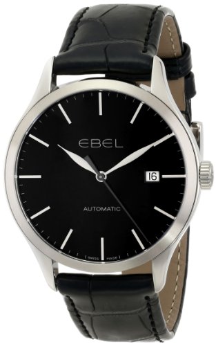 AAA 1:1 Replica Ebel-Buckle Mens Watches Black Dial Swiss Automatic 40MM 1216089 Watch