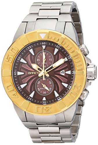 AAA 1:1 Replica Invicta Mens Watches Brown Dial Japanese Quartz 50MM 12308 Watch