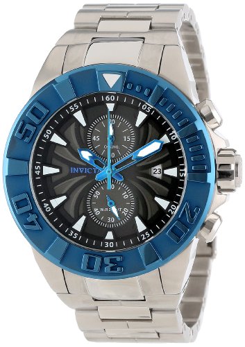 AAA 1:1 Replica Invicta Mens Watches Black Dial Japanese Quartz 50MM 12309 Watch