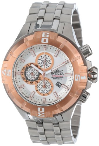 AAA 1:1 Replica Invicta Mens Watches Silver Dial Japanese Quartz 52MM 12356 Watch