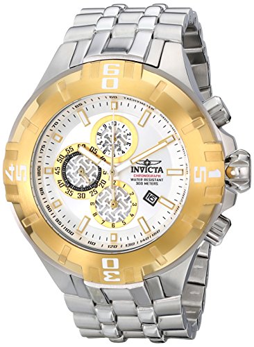 AAA 1:1 Replica Invicta Mens Watches Silver Dial Japanese Quartz 50MM 12360 Watch