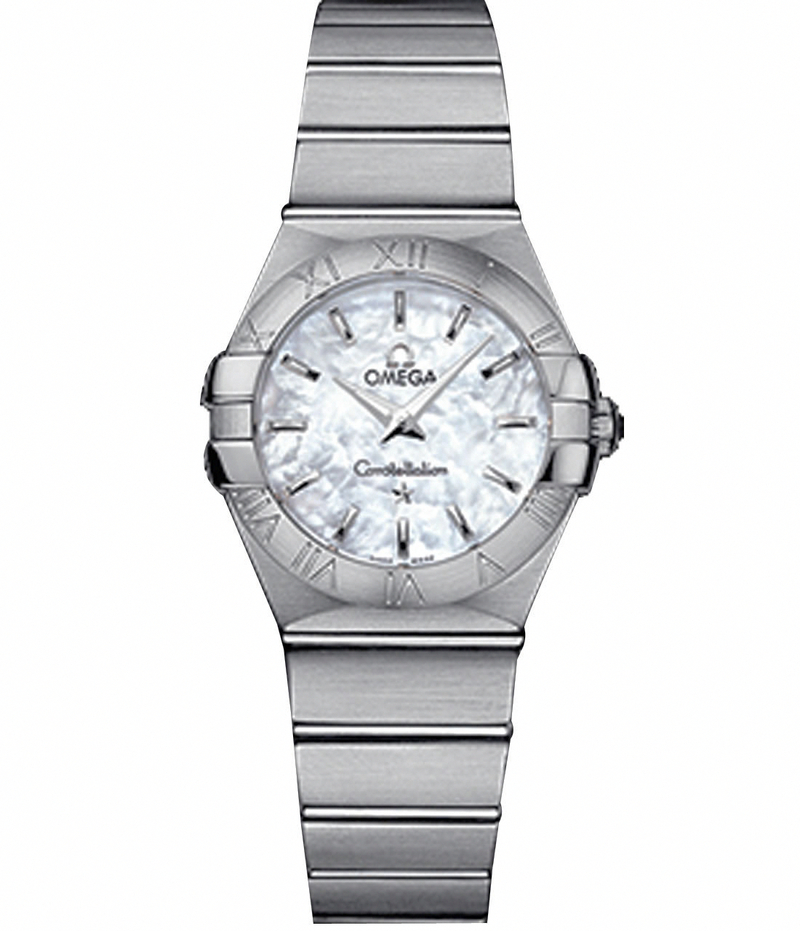 AAA 1:1 Replica Omega-Constellation-Series Ladies Watches Mother Of Pearl Dial Quartz 27MM 123.10.27.60.05.001 Watch