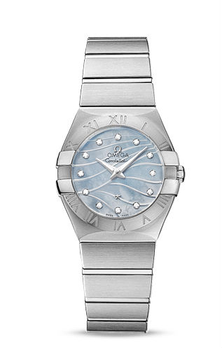 AAA 1:1 Replica Omega-Constellation-Series Ladies Watches Mother Of Pearl Dial Quartz 27MM 123.10.27.60.57.001 Watch