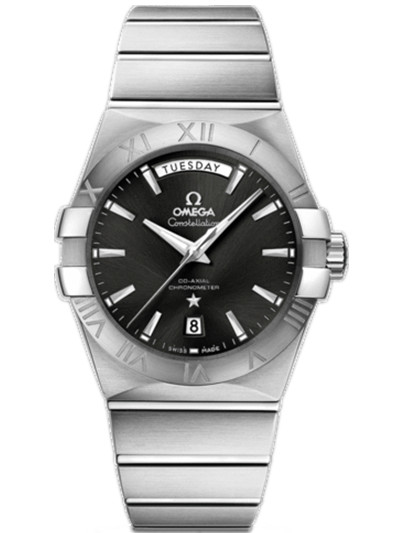 AAA 1:1 Replica Omega-Constellation-Series Mens Watches Black Dial Automatic Self-wind 38MM 123.10.38.22.01.001 Watch