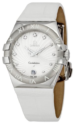 AAA 1:1 Replica Omega Ladies Watches White Dial Swiss Quartz 35MM 123.13.35.60.52.001 Watch