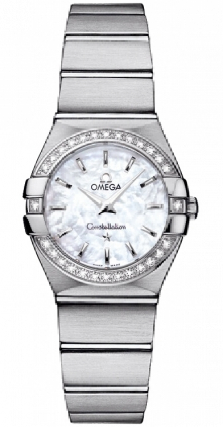 AAA 1:1 Replica Omega-Constellation-Series Ladies Watches Mother Of Pearl Dial Quartz 24MM 123.15.24.60.05.001 Watch