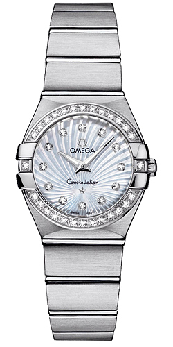 AAA 1:1 Replica Omega-Constellation-Series Ladies Watches Mother Of Pearl Dial Quartz 24MM 123.15.24.60.55.002 Watch