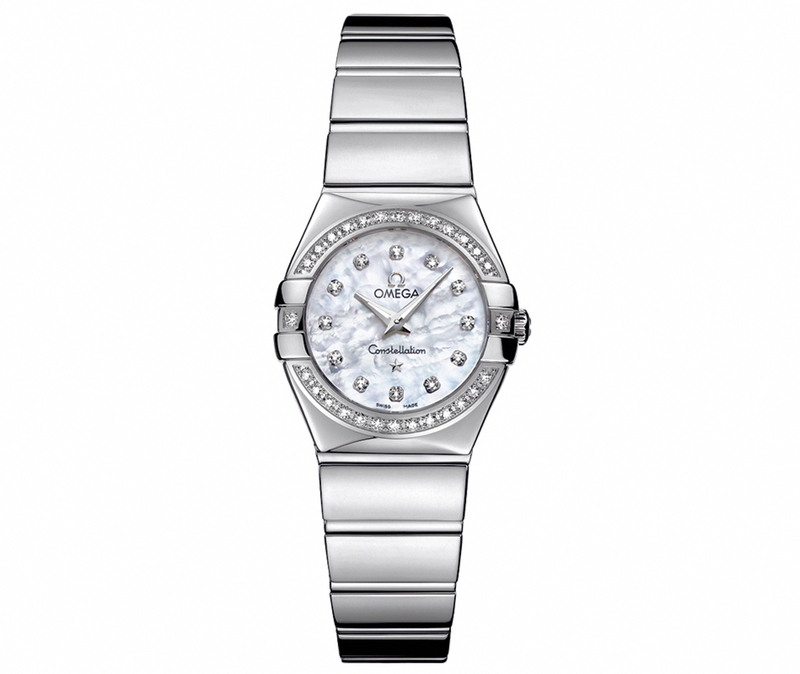 AAA 1:1 Replica Omega-Constellation-Series Ladies Watches Mother Of Pearl Dial Quartz 24MM 123.15.24.60.55.003 Watch